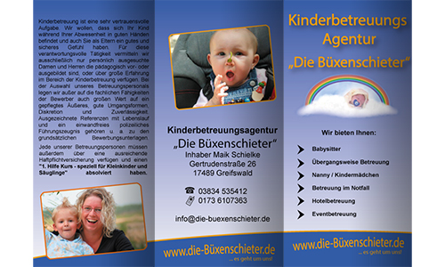 Flyer Kinderbetreuungsagentur